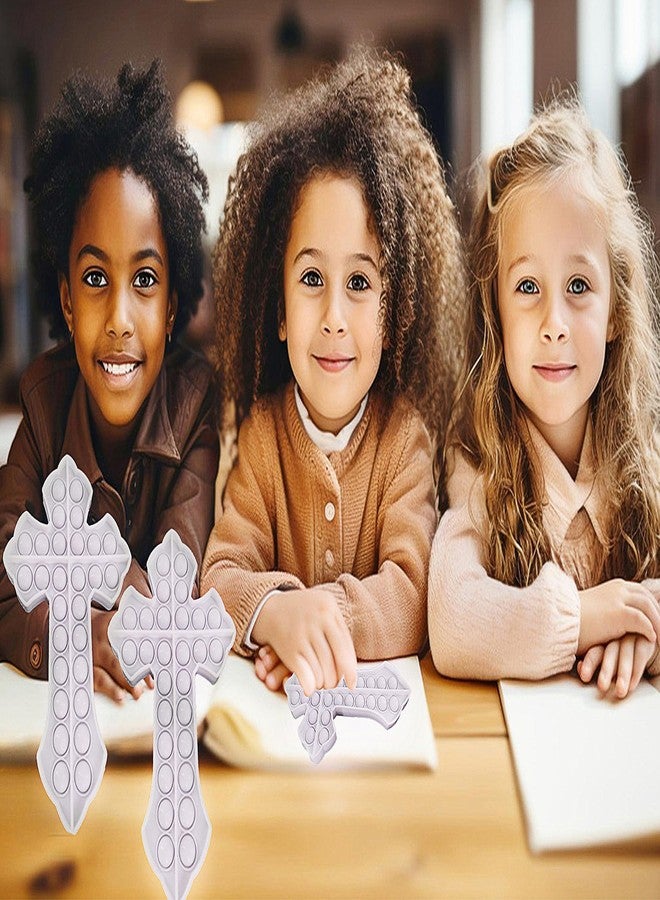 3 عبوات من فقاعات على شكل صليب ديني، أداة تعليمية لتخفيف التوتر للأطفال والكبار - Image 4